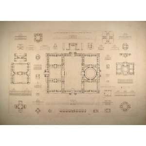  1841 Engraving Inigo Jones Architecture England Durand 