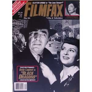  Filmfax Magazine #30 Dec./Jan. 1991/92 Bela Lugosi, Black 