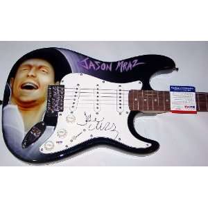 Jason Mraz Autographed Signed Custom Airbrush Guitar PSA/DNA