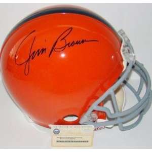 Jim Brown Signed Helmet   F S Proline Syracuse Game STEINER 