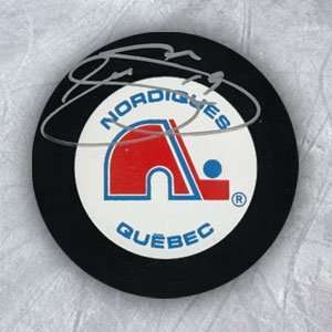 JOE SAKIC Quebec Nordiques SIGNED Hockey Puck