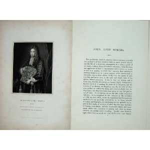  Memoirs Portrait 1836 John Lord Somers Lawyer Man