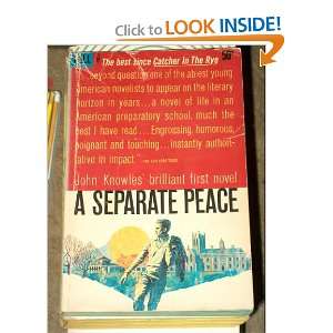  A Separate Peace John Knowles Books