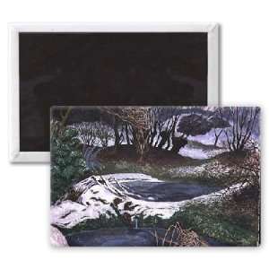 Frozen Ponds by John Northcote Nash   3x2 inch Fridge Magnet   large 
