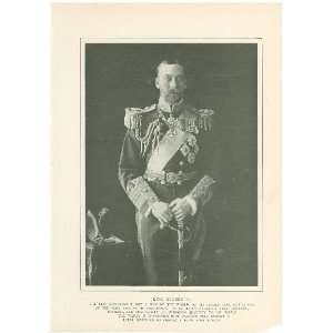  1910 Print King George V of England: Everything Else