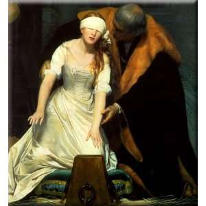 The Execution of Lady Jane Grey  detail 27x30 Streched Canvas Art by 