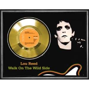 Lou Reed Walk On The Wild Side Framed Gold Record A3
