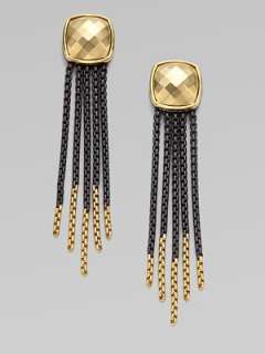 David Yurman   18K Gold & Sterling Silver Tassel Earrings    
