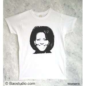 Michelle Obama   Pop Art Graphic T shirt (Womens Medium)