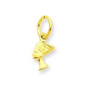  14k Nefertiti Charm: Jewelry