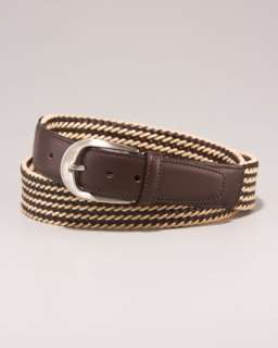 Woven Leather Belt  