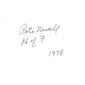 Pete Newell Hall Of Fame College Basketball Coach Autographed 3x5 Card