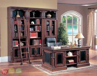 DaVinci Executive Desk & library Wall bookcase / Ladder Office 