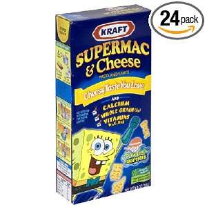 Kraft Supermac & Cheese, SpongeBob Squarepants, 5.5 Ounce Boxes (Pack 