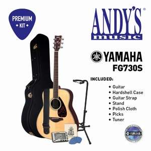 Yamaha FG730S Acoustic Guitar Premium Kit  