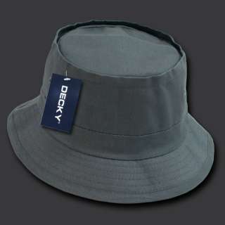 GREY BUCKET HAT FISHING CAP CAPS FISHERMANS HATS L/XL  