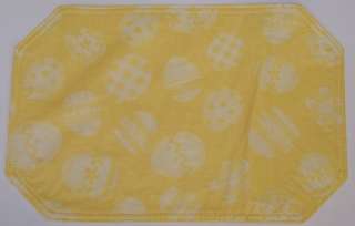 EASTER Eggs Vinyl Placemats Pink Blue Yellow Lavender  