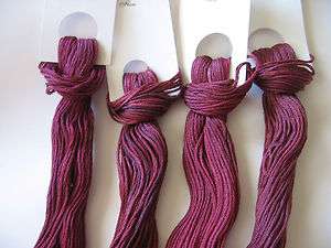 Over dyed embroidery floss sets; 20yd skeins, ANTIQUE PLUM PERFECT, 80 