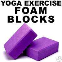 YOGA Foam Exercise Blocks (Bricks)   2 Pieces  