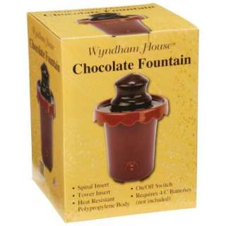 Chocolate Fondue Fountain Battery Operated Portable 6x8 024409992704 