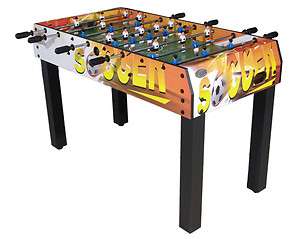 PROMOTIONAL FOOSBALL TABLE with FUN SOCCER GRAPHICS ~ GREAT FOR KIDS 