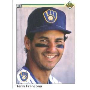 1990 Upper Deck # 180 Terry Francona Milwaukee Brewers / MLB Baseball 