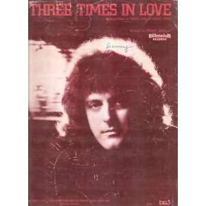  Sheet Music Three Times A Lover Tommy James 186 