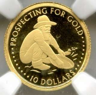 Gold Rush 2005 Solomons $10 Prospecting For Gold / NGC PF 68 ULTRA 