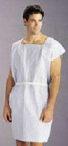 Medline Disposable Patient Gowns 30 x 42, White  