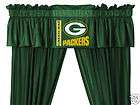 Green Bay Packers Curtain & Valance Set Locker Room