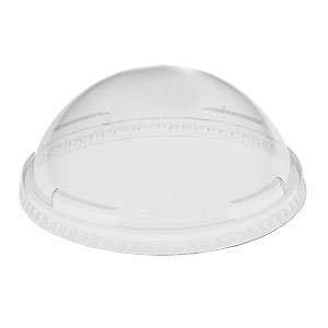   DNR626 0090 Clear Plastic Dome Lid No Hole 1000/CS