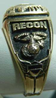 14K Gold USMC Marines Harley Davidson Ring © 2006 H D Custom  