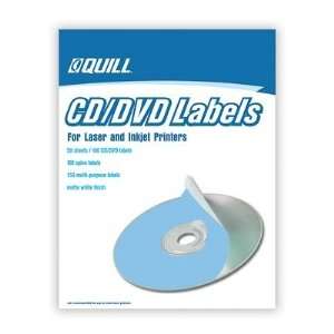   Quill Brand Laser and Inkjet CD/DVD Labels 100/Pack