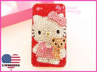   Bling High Quality Super Shinny 3D Hello Kitty iPhone 4 Case  