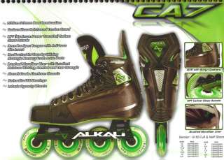 NEW Alkali Hockey CA7 Senior Inline Roller Hockey Skates Size 11 D 