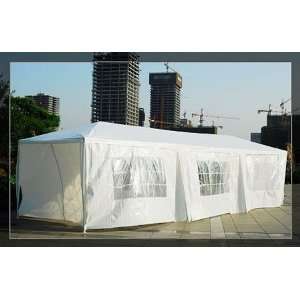  10 x 30 White Gazebo Party Tent Canopy