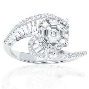  Diamonds Engagement Ring with a 0.71 Carat Marquise Cut / Shape F 