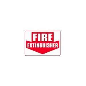 FIRE EXTINGUISHER 10x14 Heavy Duty Plastic Sign
