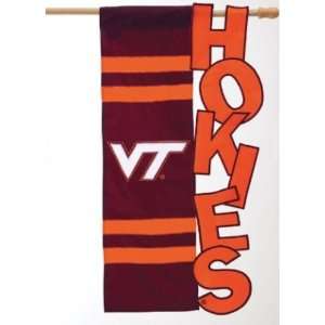   Virginia Tech VT Hokies Applique Cutout House Flag: Sports & Outdoors