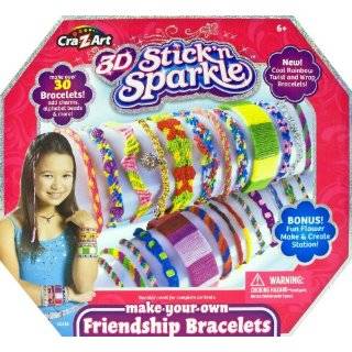 Cra Z Art 3D Stick N Sparkle Make Your Own Friendship Bracelet Kit