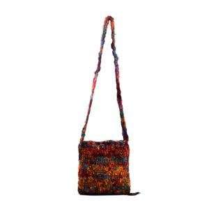  Earth Divas RSB 004 Crochet Silk Baba Bag   Fringe Large Beauty