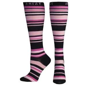  Ariat Ladies Stripe Knee High Socks