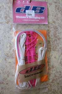 deBeer Lacrosse Stick Trakker Pro Stringing Kit   PINK  
