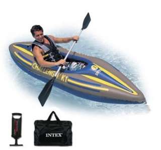   K1 Inflatable Kayak Kit with Paddle & Pump 078257683055  
