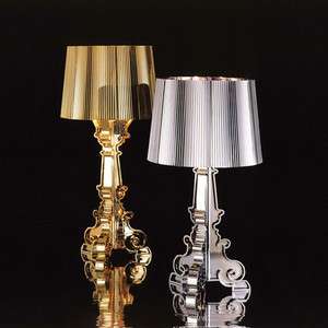 Kartell Bourgie sliver or gold table lamp light  