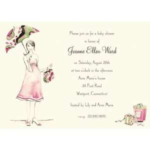   Mom, Custom Personalized Baby Girl Shower Invitation, by Bonnie Marcus