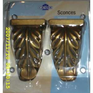  Graber Sconces   Gold Leaf Twin Pack