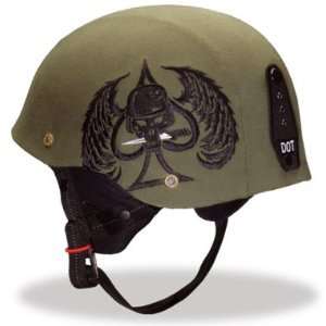    Bell Drifter Motorcycle Helmet Combat Green: Sports & Outdoors