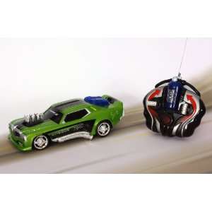   Nitro Green Muscle Car Lights Sound Full Function Remote: Toys & Games