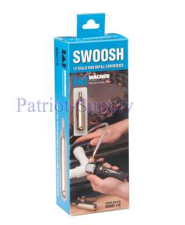 THIS IS A 12 PACK OF REFILL OF SWOOSH CARTRIDGES FOR THE GALLO GUN 